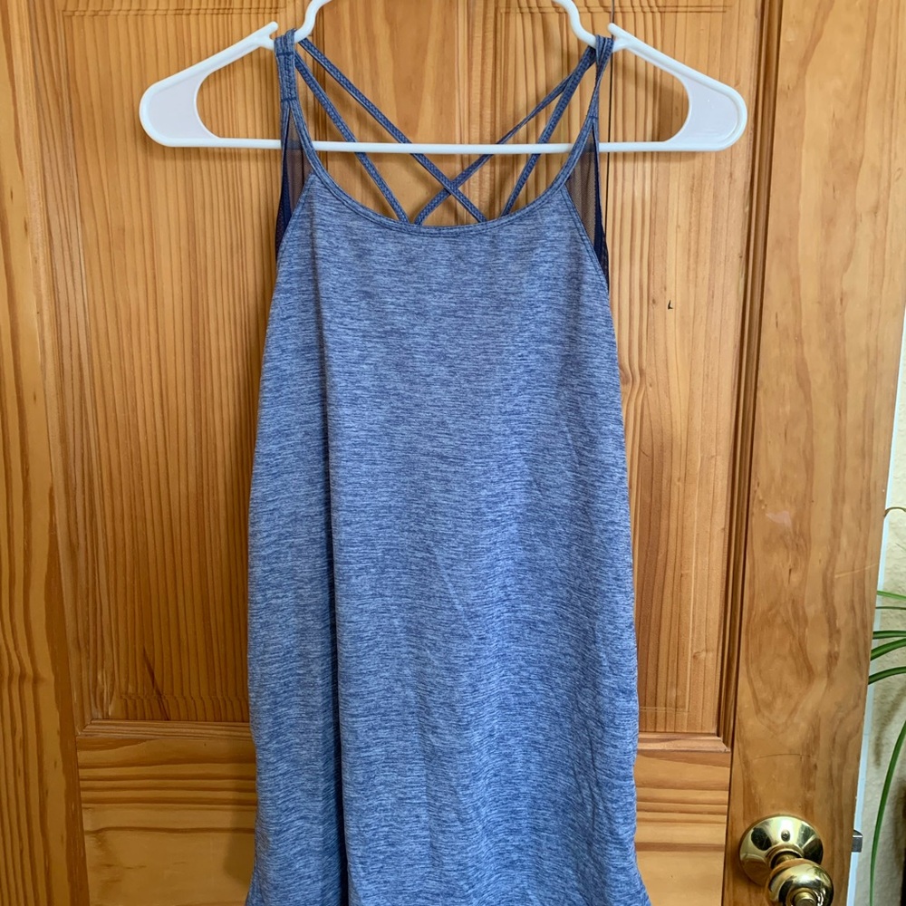 Athletic Works Blue Camisole with Crisscross Back